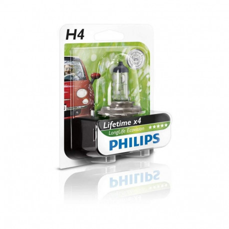 H4 blister  60/55W 12V Philips LongLife EcoVision 12342LLECOB1 1pc.