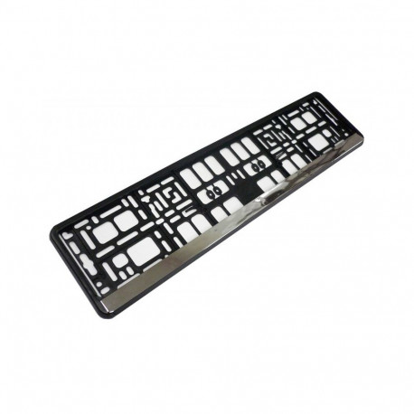 license plate frame chrome moulding