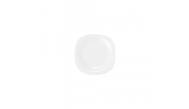PLATE SQUARE 20.3CM WHITE