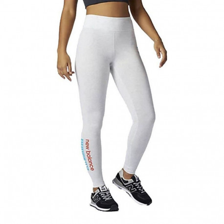 Sports Leggings for Men New Balance Essentials Field Day White - M