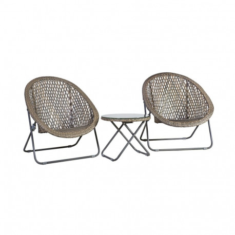 Garden furniture set TURKU 2 chairs and side table