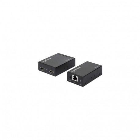 Manhattan HDMI 1080p over Ethernet Extender Kit, Up to 50m with Single Cat6 Cable, Tx & Rx Modul