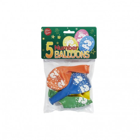 Bini number 2 pildiga õhupallid, 5 tk
