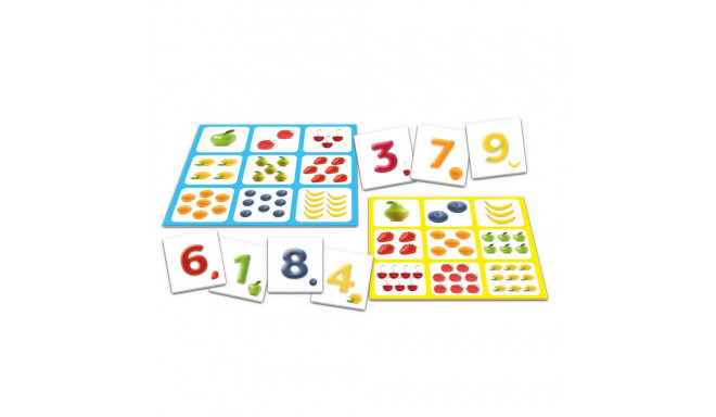 Tactic lauamäng Numbrite ja puuviljadega Loto