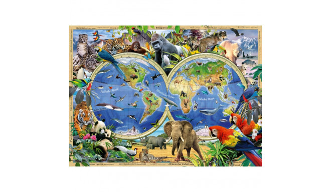 Ravensburger pusle 100 tk Maailmaloomad