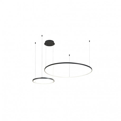 PENDANT LED LIGHT SIBIU 2XROUND 4000K BL