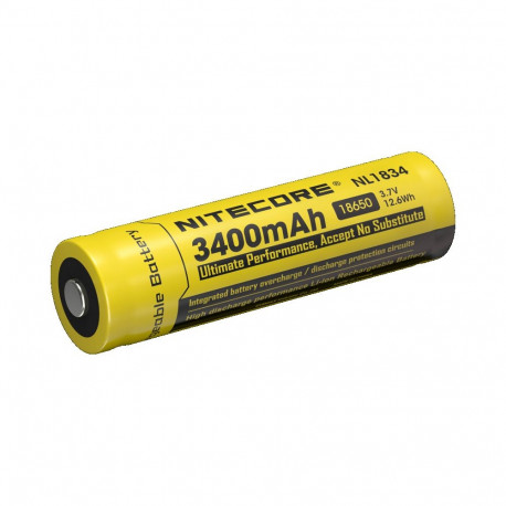 Nitecore rechargable battery 18650 3400mAh