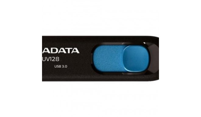 ADATA 32GB USB mälupulk UV128 USB 3.0 must/sinine