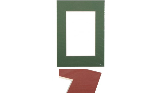 Паспарту 15x21, зеленый