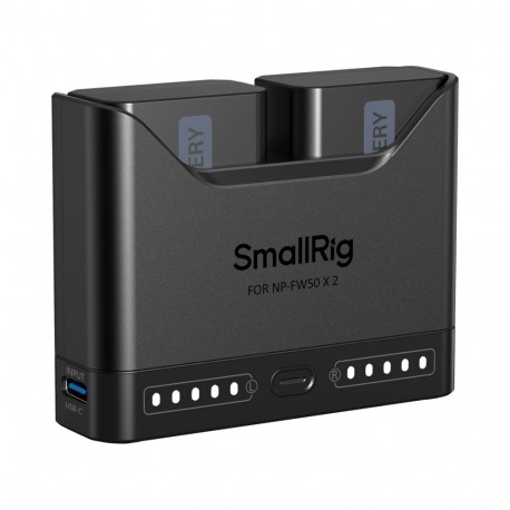 SmallRig kiirlaadimiskomplekt 5488 NP-FW50 kaamera akudele