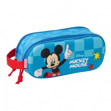 Double Carry-all Mickey Mouse Clubhouse Blue 21 x 8 x 6 cm 3D