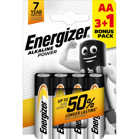 Energizer battery Alkaline Power AA CHP4 3+1