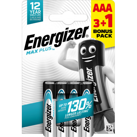Energizer patarei Max Plus Alkaline AAA CHP4 3+1