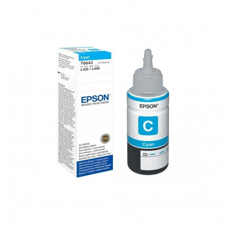 Tint Epson EcoTank L100 / L110 /130/ L200 / L210 / L300 / L355 / L550 - T6642 Tsüaan (70 ml) #664
