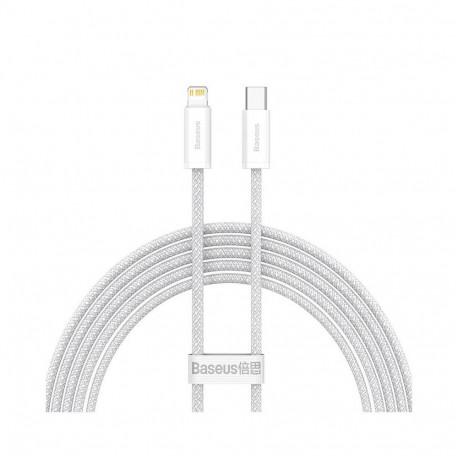 Kaabel USB C pistik iP Lightning 20W 2m valge Dynamic Baseus