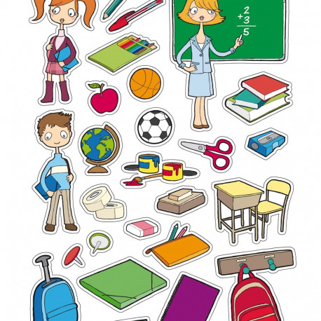 Hariduskleebised Kool, eemaldatavad, 312tk, Apli
