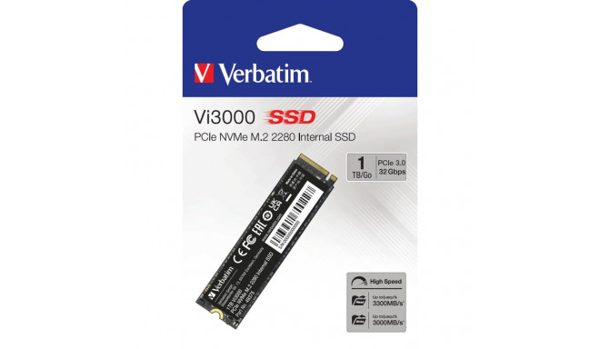 Verbatim Vi3000 1TB, SSD (PCIe 3.0 x4, NVMe, M.2 2280)