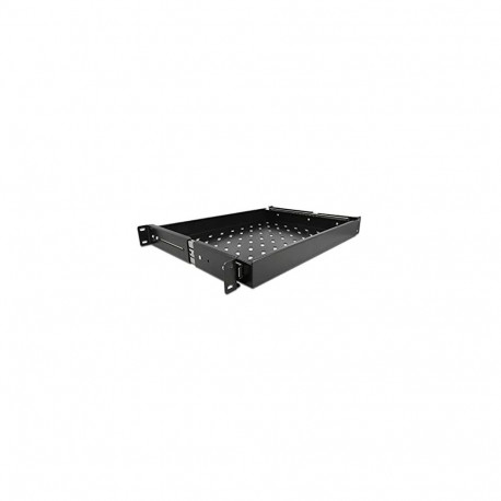 19" Ausziehbare Schublade 1 HE (schwarz)