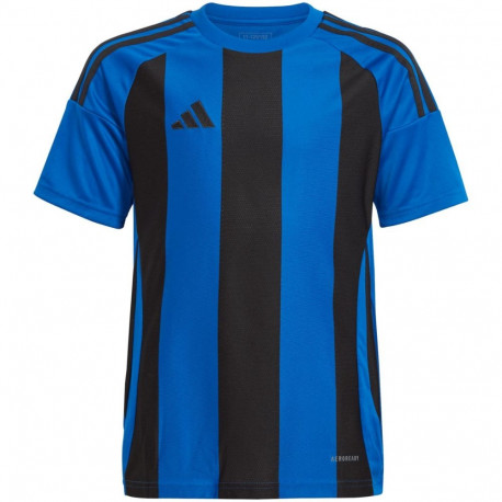 Adidas laste spordisärk Striped 24 Jersey IW2136 128cm, sini-must