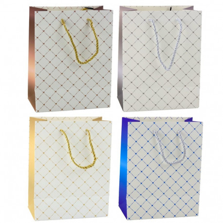 torba paberkott läikivad südamed 23 x 18 x 10,5 cm