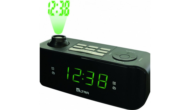 Clockradio Kasia (Kate) with projector, black