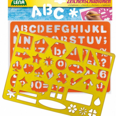 Stencils Alphabet, numbers and symbols