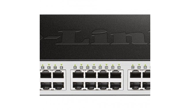 D-Link DGS-1210-28 28-Port Gigabit Smart Managed Switch (24 x 10/100/1000 Mbps ports and 4 x
