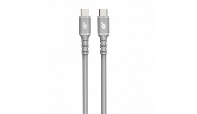 1m Silicone USB-C to USB-C Cable - Grey