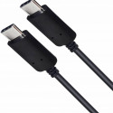 USB C - USB C cable 1 m. silicone black