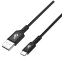 Cable USB-USB C 2m silicone black Quick Charge