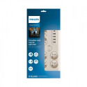 Surge protector 6 sockets AC Fr 40W, 2 m