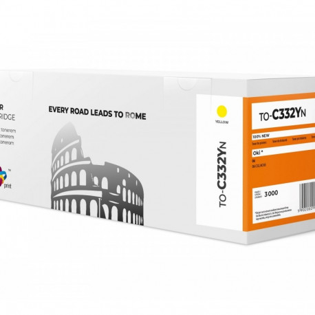 Product Title: Compatible Yellow Toner Cartridge for OKI C332 / MC363 (TO-C332YN) –