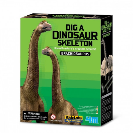 Here is a product description and summary for the 4M Excavation Kit - Brachiosaurus (Brachio