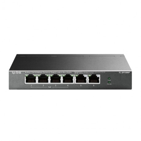Here are the detailed specifications and features for the TP-Link TL-SF1006P 6-Port