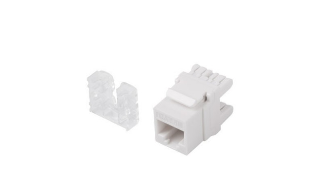 RJ45 Cat.5e UTP Keystone Jack, 180-Degree, LSA Type