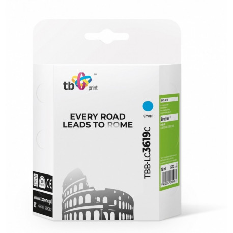 Product Name: TBB Compatible Ink Cartridge for Brother LC3619C (Cyan)
Produ