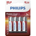 Batteries Power Alkaline AA 4pcs blister