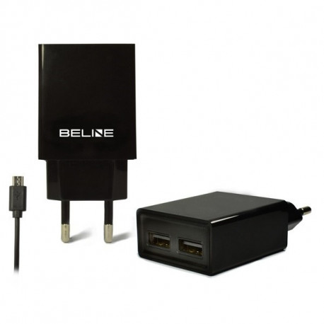 Product Name: Dual USB Travel Charger with Micro-USB Cable (2A) - Black
Pro