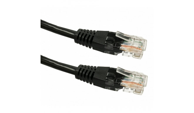 Cable Patchcord cat. 5e RJ45 UTP 1m black
