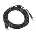 Lanberg kaabel USB 2.0 AM-BM Ferrite 5m, must