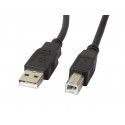 Lanberg kaabel USB 2.0 AM-BM Ferrite 5m, must