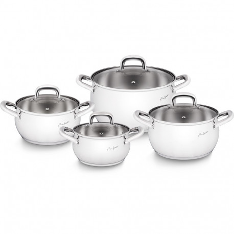 Product Name: Lamart SHAPE LT1111 Stainless Steel Cookware Set (8 Pieces)
P