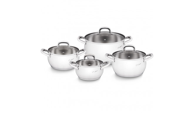 Product Name: Lamart SHAPE LT1111 Stainless Steel Cookware Set (8 Pieces)
P