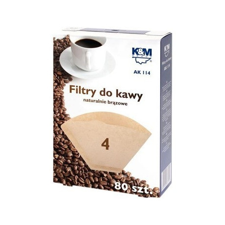 Coffee filtres, size 4, 80 pieces AK 114