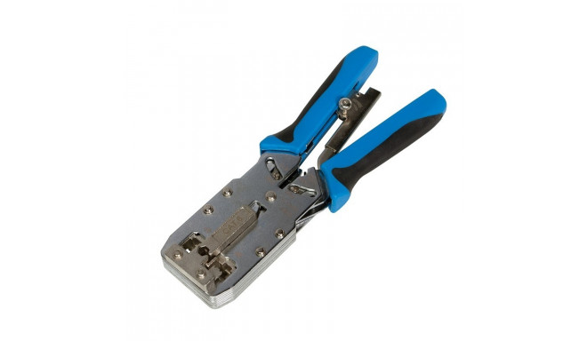 Multi function crimping tool for modular plugs