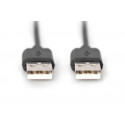 Digitus kaabel USB-A (M) - USB- (M) 1m, must