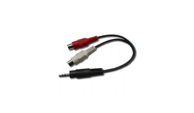 Cable Minijack->2xCinch (F) 20cm