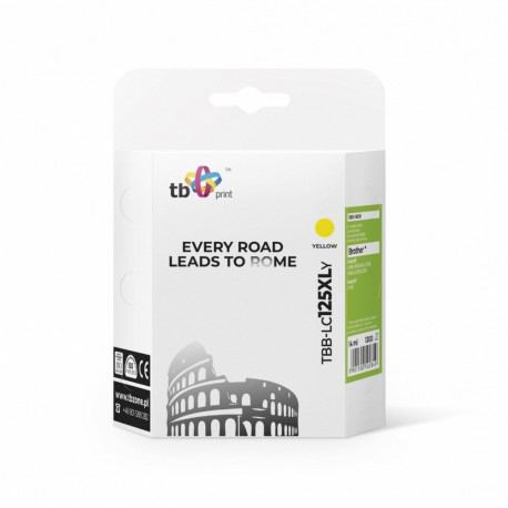 TB Print ink cartridge Brother LC125XL TBB-LC125XLY, yellow