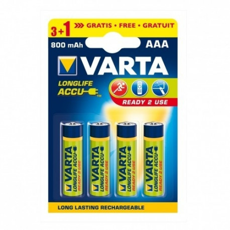 Varta rechargeable battery R3 800mAh Ready2Use 4pcs