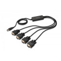 USB 2.0 to 4x RS232 Cable